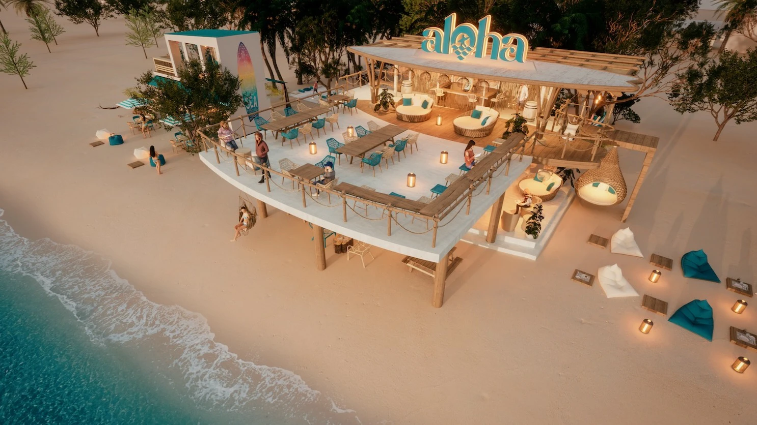 Aloha - beach lounge concept - banner